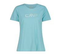Women's Round Neck T-shirt with Logo CMP Bleu M