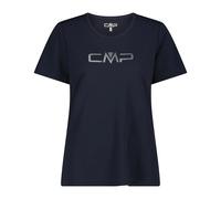 Women's Round Neck T-shirt with Logo CMP Bleu XL