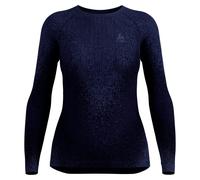 Women's round neck undershirt Odlo Performance Warm Blackcomb Bleu L