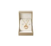 Women's Round Pendant Necklace with Pair of Shell Pearl Stud Earrings in Gold | Size: Adjustable The hot sale Gold Adjustable