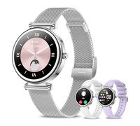 Women's Round Smartwatch with Phone Function 1.27 Inch HD Touchscreen Fitness Watch Tracker with Sleep Monitor Pedometer 150+ Sports Modes IP67 Waterproof Sports Watch Smart Watch for Android iOS, DIY