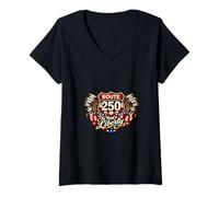 Women's Route 250 The Road to Liberty Design V-Neck T-Shirt