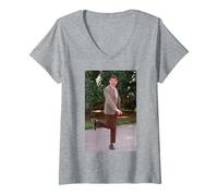 Womens Rowan Atkinson Mr Bean The Ultimate Disaster Movie Photo V-Neck T-Shirt