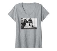 Womens Rowan Atkinson Not The Nine O Clock News Mr Bean Actor V-Neck T-Shirt