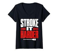 Women's Rowing Crew Oarsman Sculling Eight Cox Rower V-Neck T-Shirt