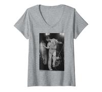 Womens Roxy Music Love Is The Drug Singer Bryan Ferry Simon Fowler V-Neck T-Shirt