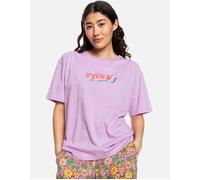 Women's Roxy Womens Sand Under The Sky Oversized T-Shirt - Purple