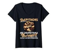 Womens Royal Python for Sale Lover Hide Hide XL Pet Ball Python V-Neck T-Shirt
