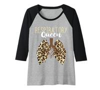 Womens RT Respiratory Therapy The Lung Queen Respiratory Therapist Raglan Baseball Tee