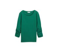 Women's Ruché Structured Sweatshirt Tom Tailor Denim Vert XS