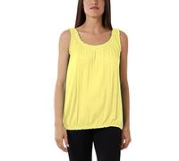 Women's Ruched Neck Sleeveless Balloon Vest Top - Coral Black Blue Grey Pink Green White Red (as8, Alpha, l, x_l, Regular, Regular, Standard, Lemon)