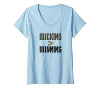 Women's Rucking Greater Than Running V-Neck T-Shirt
