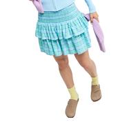 Women's Ruffle Hem Mini Skirt Roxy Bleu XL