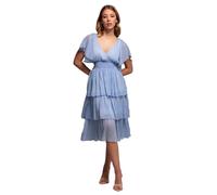 Women's ruffled dress Goddiva Bleu 42