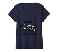 Women's Rugby Another Reason to Give Someone A Cwtch Today V-Neck T-Shirt