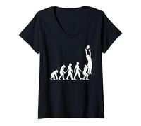 Womens Rugby Evolution Silhouettes V-Neck T-Shirt