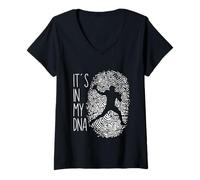 Women's Rugby Fingerprint Rugby Player V-Neck T-Shirt