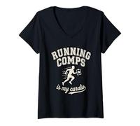 Women's Running Comps is My Cardio Realtor Agent V-Neck T-Shirt