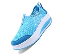 Womens Running Shoes air Cushion Athletic Sneakers Minimalist Lightweight Non Slip Tennis Chunky Colorful Lifestyle Arch Support Workout Casual Gym Sky Blue