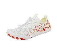 Womens Running Shoes Air Cushion Athletic Sneakers with Memory Foam Mesh Sport Casual Dad Streetwear Sparkly Wide Fit Trainers for Spring Summer, Hiking Trekking White