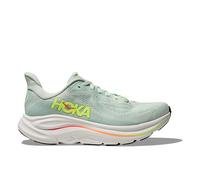 Hoka Womens Clifton 10, Sea Glass/Neon Flame, 5.5 UK Wide