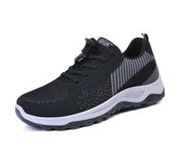Womens Running Shoes Ladies Breathable Sneakers with Memory Foam Lightweight Non Slip Tennis Chunky Colorful Lifestyle Water Beach for Spring Summer Hiking Trekking Black