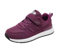 Womens Running Shoes Ladies Walking Trainers Lightweight Knit Mesh Athletic Sports Sneakers Non Slip Casual Fitness Gym Sports Jogging Tennis (Purple, 3.5)