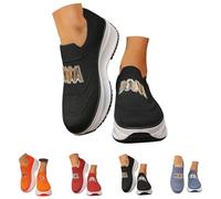 Women's Running Shoes, Slip-On Trainers, Comfortable Outdoor Comfort Walking Shoes, Lightweight and Breathable Orthopaedic Shoes, Breathable, Lightweight, Wide H Trainers, Memory Foam Sports Shoes