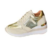 Womens Running Shoes Slip On Trainers Comfortable Sneakers Tennis Workout Ladies Easy Walk Casual Breathable Gym Athletic Gold