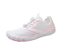 Womens Running Shoes Trail Sneakers Fashion Platform Leather Lightweight Comfortable Wedge Walking Tennis Travel Summer Sport Outdoor for UK Size Pink