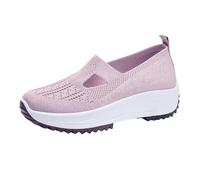 Womens Running Shoes Women Chunky Sneakers Zero Drop Sole Platform Classic Waterproof Rain Boots for Flat Feet Plantar Fasciitis Fashion Trainers Ladies Pink