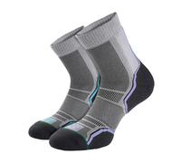 Womens Running Socks by 1000 Mile - 2 Pack Single Layer Sport Socks