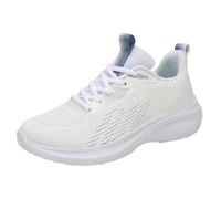 Women's Running Trainers Breathable Knitted Jogging Shoes Lightweight | Ladies Flexible Cushioned Sole Fashion Sneakers Comfortable Non Slip Lace Up Walking Shoe for Gym Travel Workout
