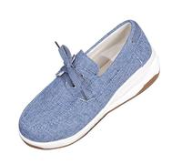 Womens Running Trainers Comfortable Comfortable Shoes for Women UK | Microfiber Blend Fabrics Park Run Morning Trainers Urban City Street Walk Shoes Flexible Nylon Lace Systems