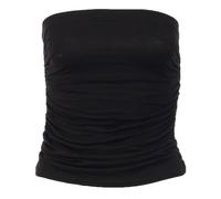 Womens Rushed Sides Stylish Front Plain Boobtube Top / Size (8-14) - £5.99 (ML - UK(12-14), Black)