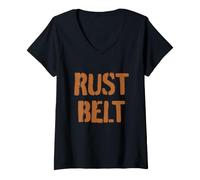 Women's Rust Belt V-Neck T-Shirt