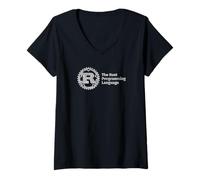 Womens Rust Programming Language - Developer Tools and Libraries V-Neck T-Shirt