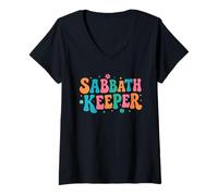 Women's Sabbath Keeper Seventh Day Adventist Weekend Keep It Holy V-Neck T-Shirt