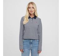 Women's Sabine Long Sleeve Polo, Blue 16