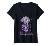 Womens Sacred Geometry Baphomet - Hermetic Esoteric Symbolism Art V-Neck T-Shirt