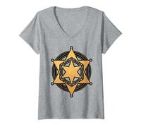Womens Sacred Geometry Sri Yantra Symbol V-Neck T-Shirt