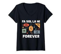 Womens Sacred Harp Singing Folk Music Singer Shape Note V-Neck T-Shirt
