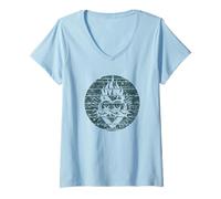Women's Sacred Heart of Jesus Catholic V-Neck T-Shirt