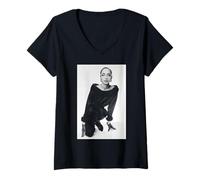 Womens Sade Your Love is King Pop Singer Diamond Life 1984 V-Neck T-Shirt
