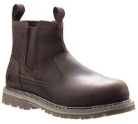 Womens Safety Dealer Boots Amblers AS101 Alice Steel Toe Cap Brown Work Shoes