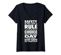 Women's Safety is Not Just a Rule It’s a Choice You Make Every Day V-Neck T-Shirt