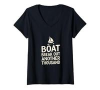 Women's Sailing Boat Break Out Another Thousand V-Neck T-Shirt