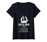 Women's Sailing Definition Humor Greatest Thing in the World Quote V-Neck T-Shirt