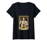 Women's Saint John Paul II Catholic V-Neck T-Shirt