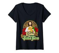 Women's Saint Jude Thaddeus Apostol De Nuestro Señor Jesucristo V-Neck T-Shirt